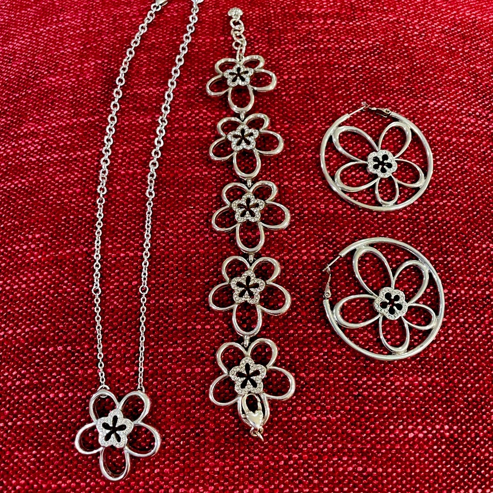 Brighton necklace , earrings and matching necklace